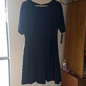 Tahari Navy Sheath dress Women's 10
